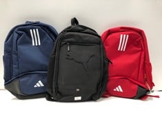 3 X BACKPACKS VARIOUS MODELS INCLUDING ADIDAS BACKPACK-LOCATION 26B.