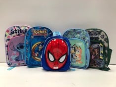 5 X CHILDREN'S BACKPACK VARIOUS MODELS INCLUDING BLUEY-LOCATION BACKPACK 22B.