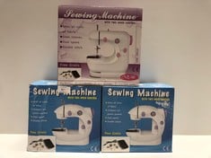 3 X HOUSEHOLD ITEMS INCLUDING SEWING MACHINE - LOCATION 7A.