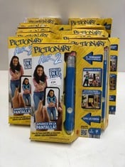 11 X MATTEL GAMES PICTIONARY AIR, SEE WHAT YOU DRAW ON SCREEN, FAMILY BOARD GAME +7 YEARS - LOCATION 23B.