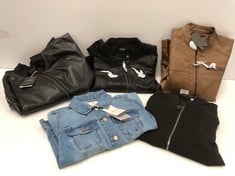 5 X JACKETS VARIOUS MODELS AND SIZES INCLUDING SPRINGFIELD DENIM JACKET SIZE M - LOCATION 31B.