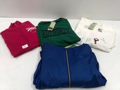 4 X CLOTHING VARIOUS MODELS AND SIZES INCLUDING GREEN SWEATSHIRT SIZE 2XL BENETTON BRAND - LOCATION 35B.