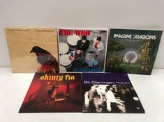 5 X ASSORTED ARTISTS VINYL INCLUDES IMAGINE DRAGONS- LOCATION 43B.