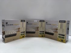 INTEX 6410 DURA-BEAM STANDARD 3 3 X SINGLE HIGH - INFLATABLE MATTRESS, FIBER-TECH TECHNOLOGY, MULTICOLOUR, 99 X 191 X 25 CM - LOCATION 51B.