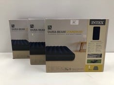 3 X MATTRESSES INTEX DURA-BEAM STANDARD CLASSIC DOWNY AIR MATTRESS-LOCATION 44B.