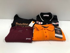 4 X DESIGNER T-SHIRTS INCLUDING TIMBERLAND T-SHIRT SIZE L-LOCATION 32B.