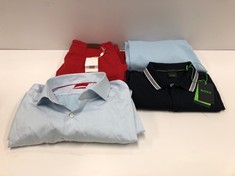 4 X HUGO BOSS GARMENTS INCLUDING BLACK POLO SHIRT SIZE L -LOCATION 32B.