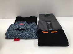 4 X HUGO BOSS CLOTHING INCLUDING BLACK T-SHIRT SIZE M-LOCATION 32B.