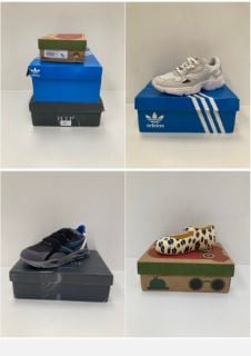 3 X SHOES VARIOUS MAKES AND MODELS INCLUDING ADIDAS 39 AND A HALF - LOCATION 41C.