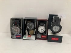 4 X TIMEZ WATCHES VARIOUS SIZES AND MODELS INCLUDING CR2016 - LOCATION 10C.