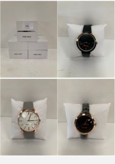 3 X NINE WEST WATCHES VARIOUS SIZES AND MODELS INCLUDING PC21J - LOCATION 6C.