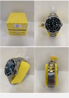 INVICTA BLACK AND SILVER WATCH MODEL 3044 - LOCATION 2C.