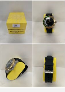 INVICTA BLACK AND SILVER WATCH MODEL 35679 - LOCATION 2C.