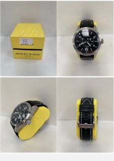 INVICTA BLACK AND SILVER WATCH 0764 - LOCATION 2C.