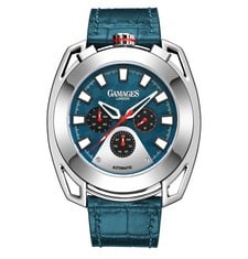 GAMAGES OF LONDON LIMITED EDITION HAND ASSEMBLED STATURE AUTOMATIC TEAL WATCH 0 SKU:GA1551