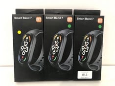 3 X M7 SMARTBAND WITH UP TO 30 TRAINING MODES, WATERPROOF UP TO 50 M, RELIABLE SLEEP INFORMATION, MAGNETIC CHARGING, CLEAR AND SHARP 0.9" FULL AMOLED DISPLAY