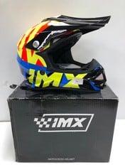 IMX RACING FMX-01 JUNIOR OFF-ROAD MOTOCROSS ENDURO MOTORBIKE HELMET POLYCARBONATE SHELL REMOVABLE PADS AND HELMET LINER VENTILATION ECE HOMOLOGATION( TOTAL P.V.P 70€)-LOCATION 49A.