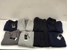 8 X JACK AND JONES BRAND CLOTHING VARIOUS MODELS AND SIZES INCLUDING GREY TROUSERS SIZE 52 - LOCATION 43C .