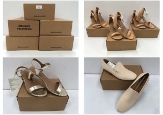 5 X FOOTWEAR VARIOUS SIZES AND MODELS INCLUDING GOLD SANDAL WITH HEEL NUMBER 39 - LOCATION 24C.