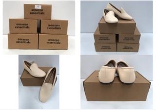 5 X BEIGE FLAT SHOE VARIOUS SIZES INCLUDING SIZE 37.5 - LOCATION 16C.