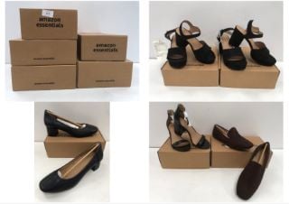 5 X SHOES VARIOUS SIZES AND MODELS INCLUDING NAVY BLUE HIGH HEELS SIZE 44 - LOCATION 16C.