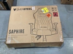 ERGONOMIC GAMING CHAIR OVERSTEEL SAPHIRE (MAY BE BROKEN OR INCOMPLETE).