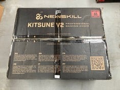 NEWSKILL KITSUNE V2 PURPLE GAMING CHAIR | BREATHABLE FABRIC (MAY BE BROKEN OR INCOMPLETE).