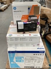 9 X ELECTRONICS RELATED ITEMS INCLUDING VARIOUS PRINTERS.