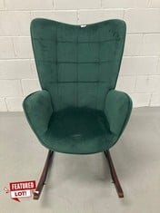 ROCKING CHAIR GREEN COLOUR .