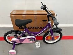 GIRL'S BIKE WILDTRAK WTOO5 PURPLE AND BLACK.