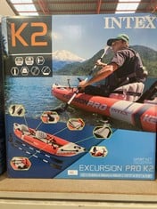 INTEX KAYAK INFLATABLE KAYAK EXCURSION PRO PADDLE + INFLATOR.