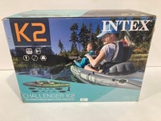 INTEX 68306 - CHALLENGER K2 INFLATABLE KAYAK & 2 PADDLES - 351 X 76 X 38 CM.