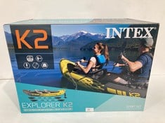 INTEX ADULT INFLATABLE KAYAK EXPLORER K2 FOR 2 PERSONS (68307).