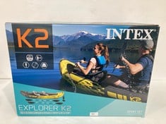 INTEX ADULT INFLATABLE KAYAK EXPLORER K2 FOR 2 PERSONS (68307).