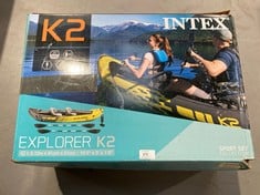 INTEX ADULT INFLATABLE KAYAK EXPLORER K2 FOR 2 PERSONS (68307).