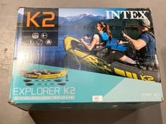 INTEX ADULT INFLATABLE KAYAK EXPLORER K2 FOR 2 PERSONS (68307).