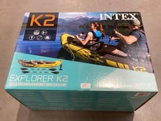 INTEX ADULT INFLATABLE KAYAK EXPLORER K2 FOR 2 PERSONS (68307).