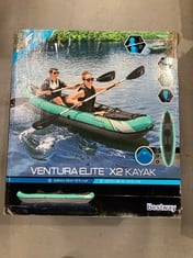 BESTWAY KAYAK INFLATABLE HYDRO-FORCE VENTURA ELITE FOR 2 PEOPLE 330X86 CM GREEN.