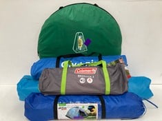 5 X CAMPING ITEMS INCLUDING COLEMAN BEDROCK 2 TENT.