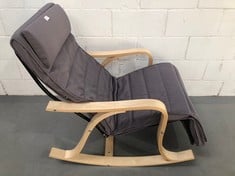 ROCKING CHAIR SONGMICS MODEL LYY41G LIGHT GREY COLOUR.