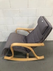 ROCKING CHAIR SONGMICS MODEL LYY41G LIGHT GREY COLOUR.