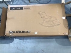 ROCKING CHAIR SONGMICS MODEL LYY41G LIGHT GREY COLOUR (INCOMPLETE).