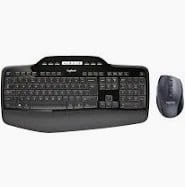 LOGITECH MK710 KEYBOARD AND MOUSE GAMING ACCESSORY (ORIGINAL RRP - £110.00) IN BLACK. (WITH BOX) [JPTC71020]