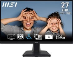 MSI PRO MP275 SERIES MONITOR (ORIGINAL RRP - £110.51) IN BLACK. (WITH BOX) [JPTC70969]