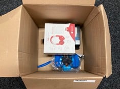 TONIES BOX OF ASSORTED ITEMS TO INCLUDE KIDS HEADPHONES HEADPHONES IN RED. (WITH BOX AND UNIT ONLY) [JPTC71232]