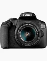 CANON EOS 2000D CAMERA (ORIGINAL RRP - £400.00) IN BLACK. (WITH BOX) [JPTC70745]