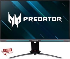 ACER PREDATOR XB3 25" GAMING MONITOR (ORIGINAL RRP - £445.00) IN BLACK - 280HZ, 0.5 MS RESPONSE TIME, G-SYNC COMPATIBLE (WITH BOX) (VAT EXEMPT ITEM) [JPTC70815]