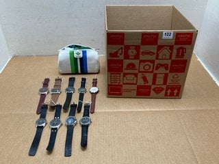 QTY OF ASSORTED WATCHES TO INCLUDE FRENCH CONNECTION GENUINE LEATHER WATCH: LOCATION - A2