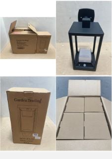 4 X GARDEN TRADING SKYE SOLAR WALL LIGHT IN BLACK: LOCATION - A4