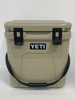 YETI ROADIE 24 COOL BOX IN TAN - RRP £225: LOCATION - FRONT BOOTH